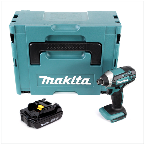 Makita - Makita DTD 152 Y1J 18V Li-Ion Visseuse à chocs sans fil avec boîtier Makpac + 1x Batterie BL 1815 N 1,5 Ah Li-Ion - sans Chargeur Makita  - Visseuse a choc makita