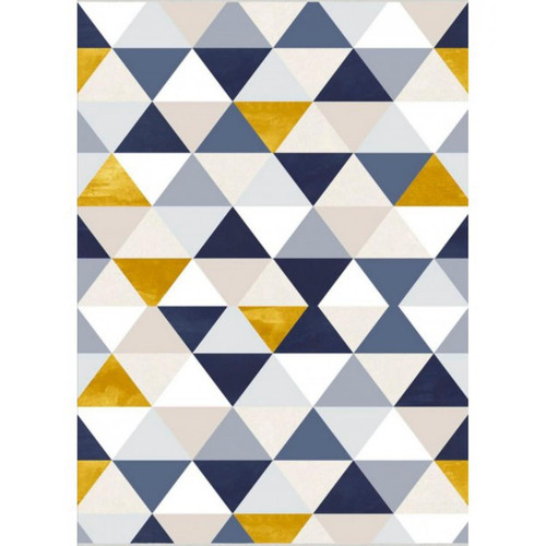 Mani Textile - Tapis Triangle Bleu Mani Textile  - Décoration