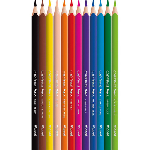 Maped - Maped Crayon de couleur COLOR'PEPS STRONG, étui carton de 12 () Maped - Jeux & Jouets