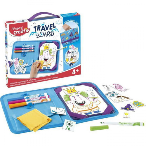 Maped - Travel Board - Ardoise nomade Dessins Magnétiques et Effacables Maped  - Maped