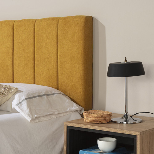 Têtes de lit Tête de lit tapissée Creta 150x60cm Couleur Moutarde, 8 cm d'épaisseur.