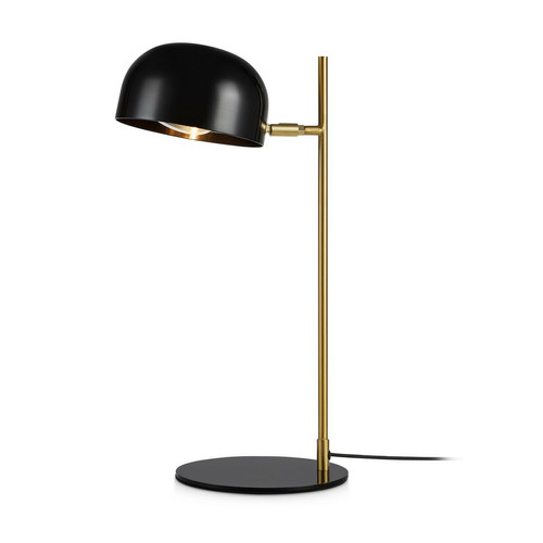 Markslojd - Lampe de table de bureau 1 lumière noire, laiton brossé Markslojd  - Lampes de bureau