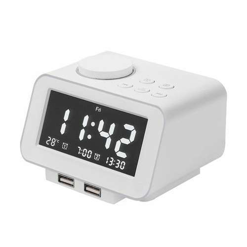 marque generique - Réveil de Projection numérique luminosité réglable LED réveil numérique Radio horloge de bureau horloge de salle de bain - marque generique  - Réveil