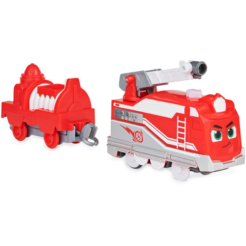 Train électrique marque generique Mighty Express Motorisierter Zug Roter Retter, Spielfahrzeug