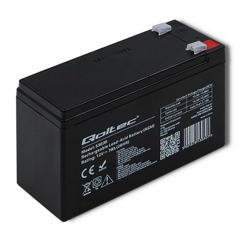 marque generique - Qoltec 53030 Batterie AGM 12V 7Ah max 105A marque generique  - Piles et Chargeur Photo et Vidéo