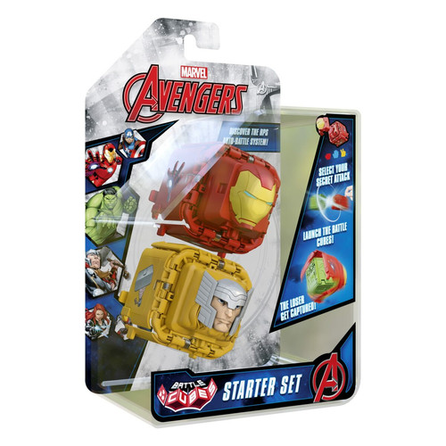 marque generique - Battle Cubes- Avengers Iron Man VS Thor-Battle Fidget Set, 37202, Rouge marque generique  - Iron man