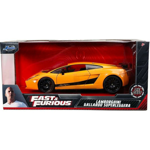 Modélisme marque generique Jada Toys Fast & Furious Lamborghini Gallardo 253203067 Échelle 1:24 Jaune