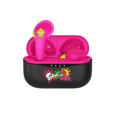 Ecouteurs intra-auriculaires marque generique OTL Technologies Ecouteurs sans Fil Bluetooth V5.0 pour Enfant Splatoon 2 avec boîtier de Chargement.