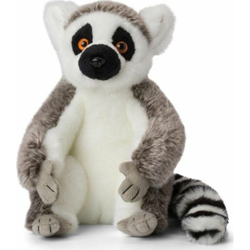 Animaux WWF Plüsch WWF01106, WWF Lemur Peluche (23 cm), particulièrement Duveteuse et réaliste, Collection d'animaux en Peluche de la WWF, de Haute qualité et de sécurité, Convient également pour Les bébés.