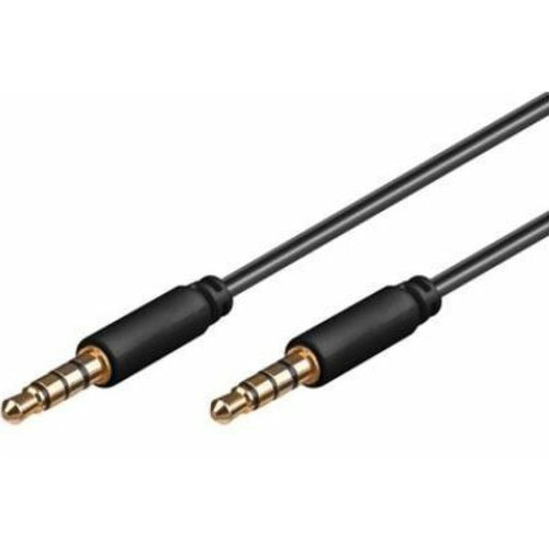 Câble antenne marque generique PremiumCord Câble Jack 3,5 mm 4 pôles pour Transmission Audio et vocale, Permet l'utilisation d'un Microphone, AUX Casque Audio câble de Connexion M/M Longueur 2 m