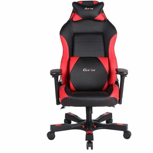 marque generique - Clutch Chairz The Best Gaming Chair - Chaise de gaming ergonomique, chaise de jeu, chaise de bureau, chaise haute et coussin lombaire pour ordinateur - Noir/rouge - Série Shift marque generique  - Sièges et fauteuils de bureau
