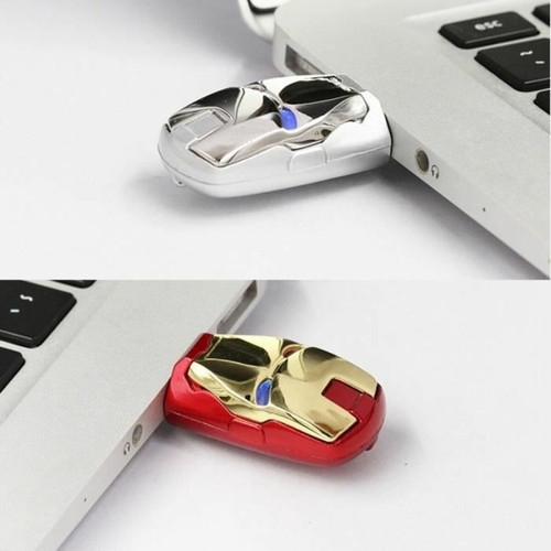 marque generique - Lecteur flash USB Iron Man stylo lecteur disque U128Go or marque generique  - Clés USB