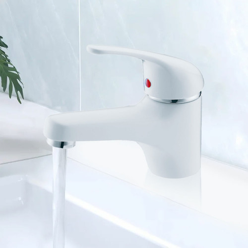 marque generique - Robinet de salle de bain et toilette bas mitigeur lavabo blanc marque generique  - Plomberie & sanitaire