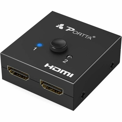 marque generique - PORTTA HDMI Switch Splitter 4k 2 Port HDMI Commutateur Répartiteur Bidirectionnel 1 in 2 Out / 2 Entrée 1 Sortie HDCP 2.2 Ultra HD 4 marque generique  - Telecommande Universelle