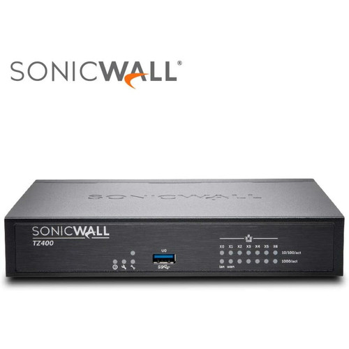 marque generique - SonicWall TZ400 - Advanced Edition - dispositif de sécurité - avec 1 an de service TotalSecure - 7 ports - GigE marque generique  - Modem / Routeur / Points d'accès marque generique