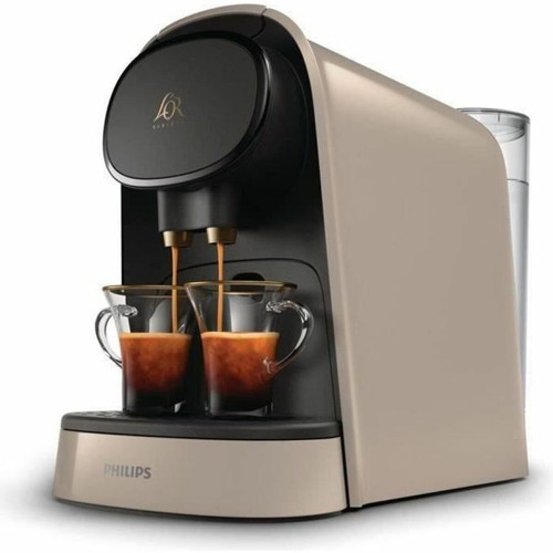 marque generique - Machine à café à capsules L'OR BARISTA Philips LM8012/10 + 9 capsules, Double espresso ou deux espresso à la fois, 19 bars, Beige marque generique  - Cafetiere double