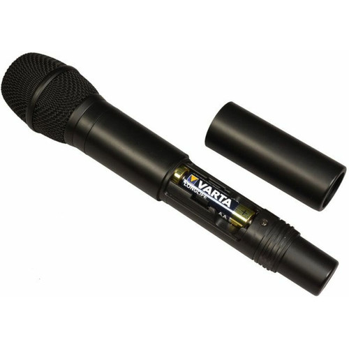Micros sans fil WOODBRASS Microphone sans Fil Système Micro UHF Portable (865 mHz) Micro à main Pro pour Karaoké DJ Animation Mariage Conférence