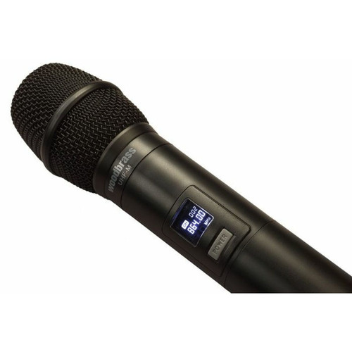 marque generique WOODBRASS Microphone sans Fil Système Micro UHF Portable (863.5 mHz) Micro à main Pro pour Karaoké DJ Animation Mariage Conférence