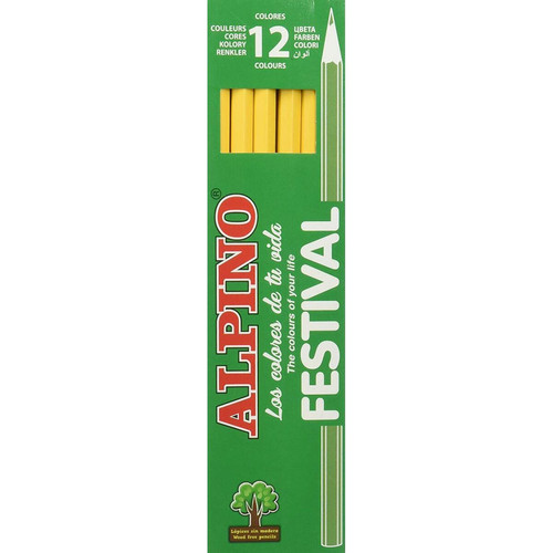 marque generique - Alpin Festival ? Crayon, 12 unités, couleur jaune marque generique  - Marchand Zoomici