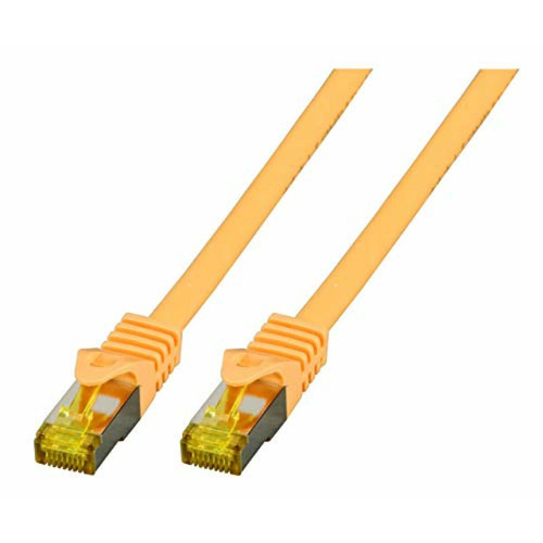 marque generique - Câble de raccordement réseau EFB Elektronik MK7001.2Y MK7001.2Y RJ45 CAT 6a (câble brut CAT 7) S/FTP 2 m jaune ignifuge, sans halogène, avec cliqu marque generique  - ASD