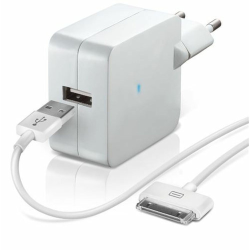 marque generique - Chargeur secteur USB Temium + Câble 30 Pin 1 m Blanc marque generique - marque generique