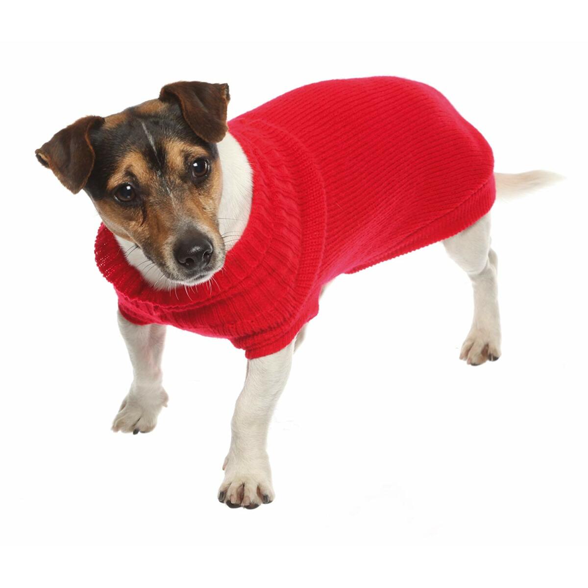 croci seville pullover pour chien rouge 55 cm