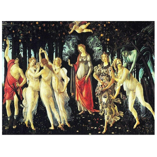 Tableaux, peintures marque generique Tableau, Impression sur Toile - Le Printemps Sandro Botticelli - cm. 40x50