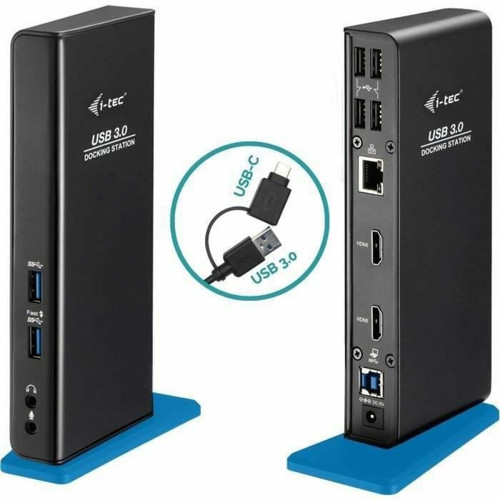 Hub marque generique i-tec - USB 3.0/USB-C Station d'accueil Universelle pour Ordinateur Portable