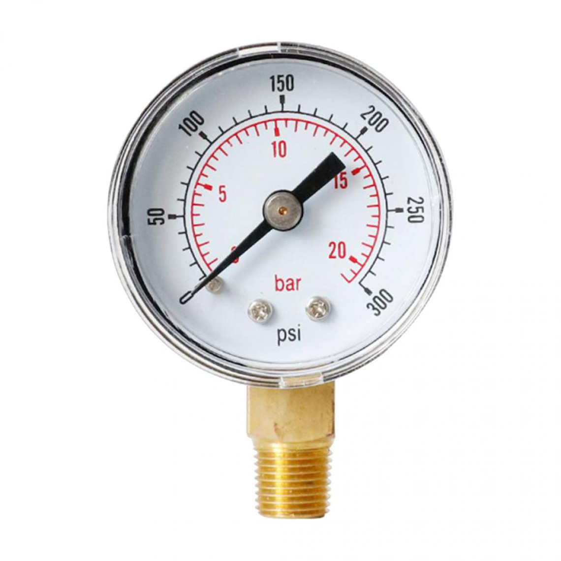 Manomètre à pression Manomètre pression de compresseur d'air 0-4 bar 1/4 