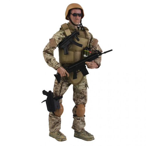 Guerriers 1: 6 Figurine de Soldat Militaire avec Support de Base pour Présentoir 2 En 1