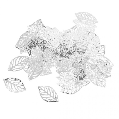 marque generique - 100 pièces de feuilles d'arbre percées breloque pendentif en cuivre marque generique - Bonnes affaires Perles