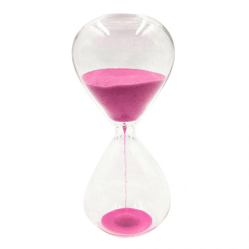 marque generique - 15 Minutes Sablier Sandglass Sablier Horloge Horloge De Bureau Rose - Minuteries et programmateurs