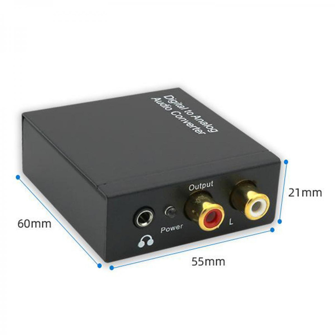 Double Port 24 bits/192 kHz Adaptateur de Sortie Audio numérique PC Optique/coaxial vers convertisseur Audio DAC Support de câble de Plaque arrière SPDIF RCA/Sortie Optique