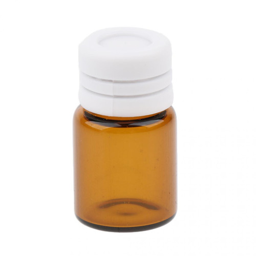marque generique 20 flacons en verre de verre ambré mini échantillons de bouteilles d'huile essentielle 2ml