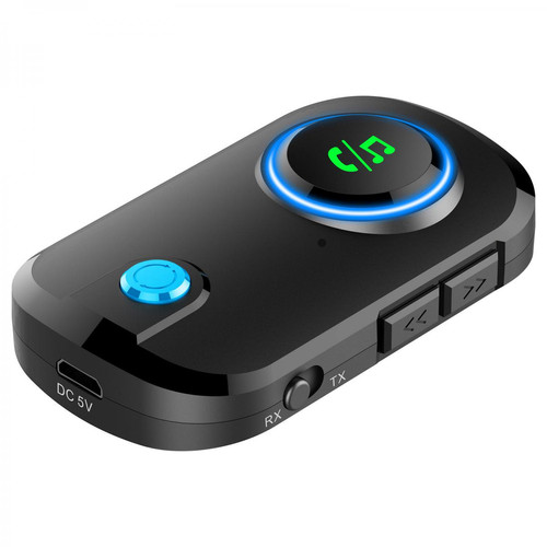 marque generique - 2in1 Bluetooth 5.0 émetteur et Récepteur A2DP Mini Adaptateur Casque 3,5 Mm - Clé USB Wifi