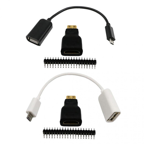marque generique - 2Pieces HDMI Mâle à Femelle + Micro USB à USB + GPIO Mâle Pour Raspberry Pi Zero marque generique  - Accessoires Flash