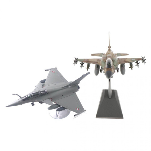 marque generique - 2x 1:72 échelle Dassault Rafale France Fighter + JF-16I Alliage Avion Décor de Chambre marque generique  - Voitures
