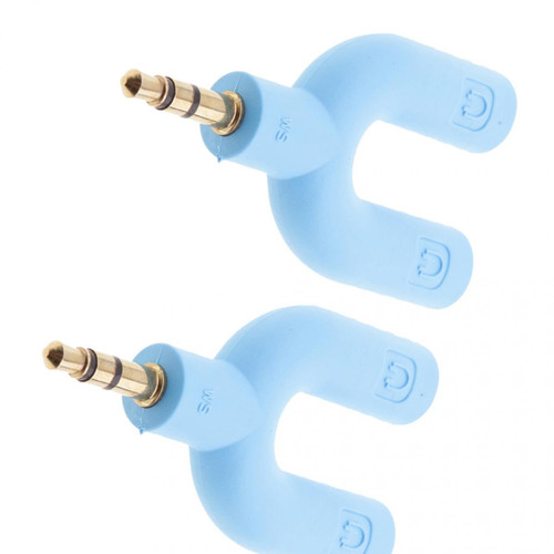 Câble antenne marque generique 2x Audio Adaptateur Casque Microphone Double Jack 3,5mm Femelle Vers Audio 3,5mm Male Audio Stéréo Répartiteur Cable pour écouteurs