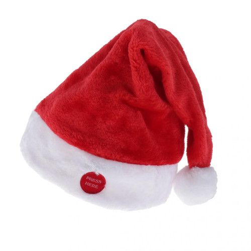 marque generique - 2x Chapeaux de Noël Musique, Bonnets de Noël pour Enfants , Chapeau de Père Mère Santa avec Serre-têtes Taille ajustable marque generique  - Deco pere noel
