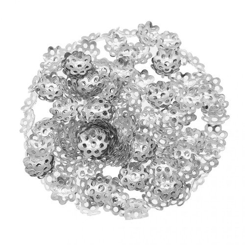 marque generique - 300Pieces Perles De Fleur De Fer Caps Perles Entretoise Pour La Fabrication de Bijoux 8mm D'or marque generique  - Entretoise