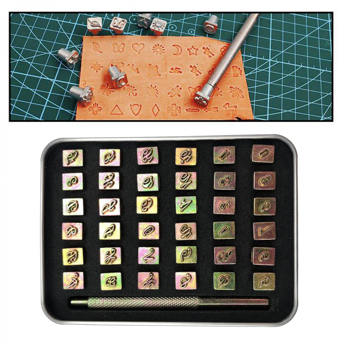 Alphabet Ou Nombres stamps craft Set Lettres Punch métalliques en acier outil en cuir NEUF 