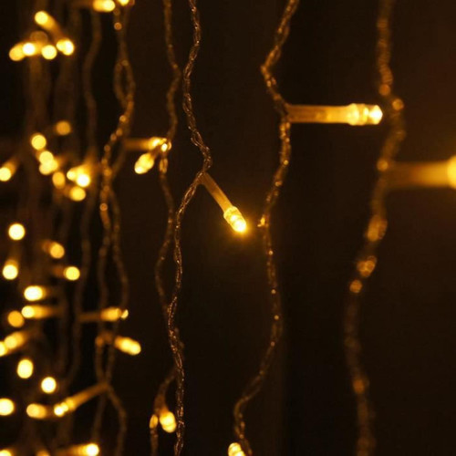marque generique 3m x 3m 300LED Rideau Lumière Guirlande Lumineuse Fée Décoration pour Jardin Soirée Mariage Noël - Blanc Chaud