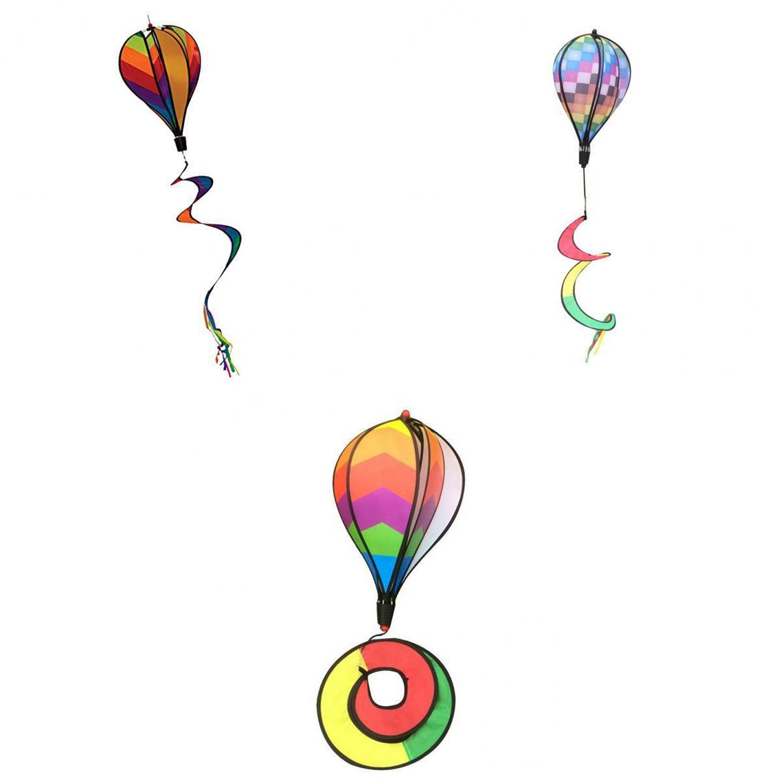 3 Pcs Hot Air Ballon Ballon à Air Chaud Vents windsock Montgolfière 