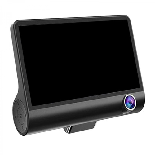 Caméscopes numériques 4 '' Pouces 3 Lentilles Voiture DVR Dash Cam Caméra Enregistreur Vidéo W / Caméra De Recul