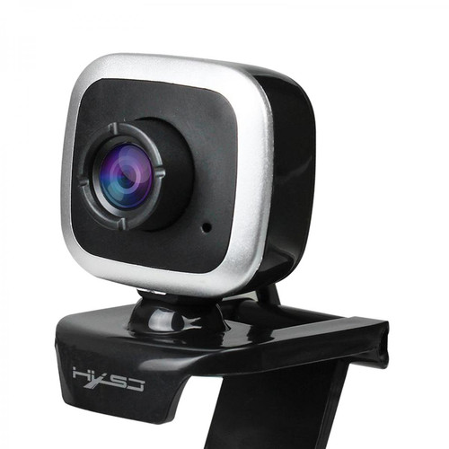 marque generique 480P Ordinateur De Bureau USB Caméra Web Webcam Mise Au Point Manuelle Noir Argent