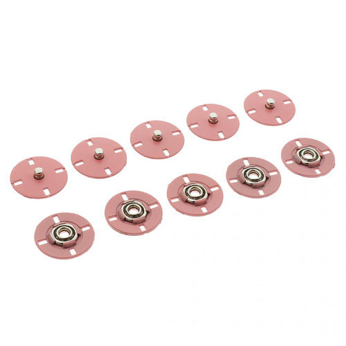 Vêtement connecté marque generique 5 ensembles métal coudre sur boutons à pression boutons pression poppers 25mm violet