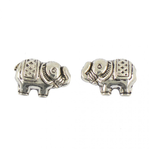marque generique - 50 pièces d'éléphant spacer charmes perles pour bijoux en cuivre marque generique  - Perles