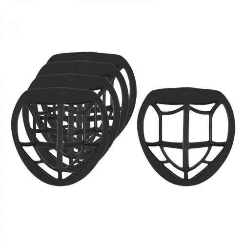 marque generique 5x 3D Masque Protecteur TPU Support Intérieur Cadre Bouche Masque Titulaire Noir