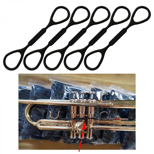 Matériel d'entretien 5x12cm Élastique En Caoutchouc Trompette Glissière de Musical Instrument Accessoire, Facile à Utiliser