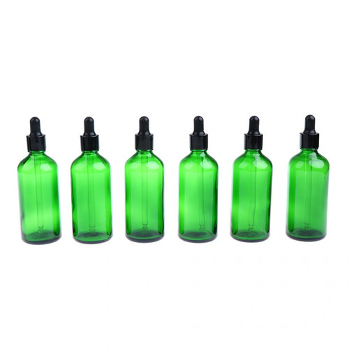 marque generique - 6 pièces bouteilles d'huile essentielle vide gouttes aromathérapie liquide 100ml vert marque generique  - Appareil balnéo
